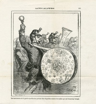 Illustration af Cham (1819-1879) i Le Charivari af Amédée de Noé