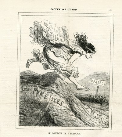 Illustration af Cham (1819-1879) i Le Charivari af Amédée de Noé