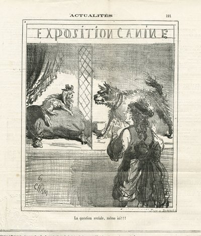 Illustration af Cham (1819-1879) i The Charivari af Amédée de Noé