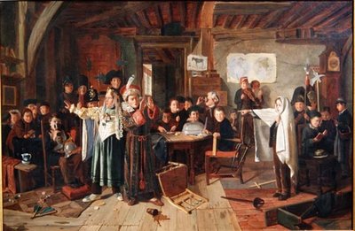 The Masquerade, ca. 1855 (olie på lærred) af Charles Hunt