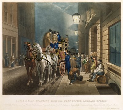 Royal Mails startende fra postkontoret, Lombard Street af Charles Hunt