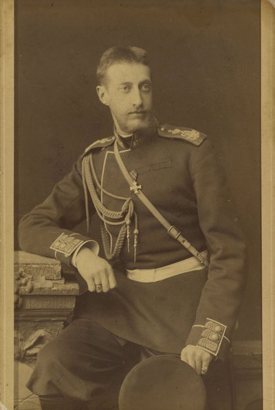 Constantin Constantinovitch de Russie - Portræt af storhertug Constantine Constantinovich af Rusland (1858-1915), af Bergamasco, Charles (Karl) (1830-1896). Albumin Foto, ca. 1880. Russisk Stats Film- og Fotoarkiv, Krasnogorsk af Charles Bergamasco