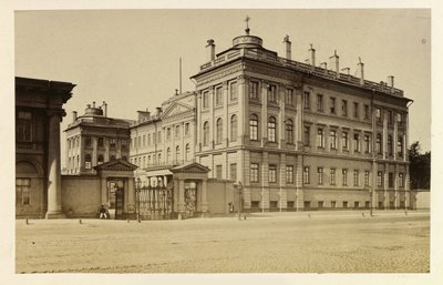 Anichkov-paladset i Sankt Petersborg, af Bergamasco, Charles (Karl) (1830-1896). Albumin foto af Charles Bergamasco
