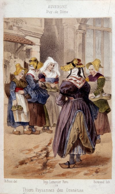Gravering af Bour (1800-tallet, Paris, Dekorativ kunst) af Charles (after) Bour