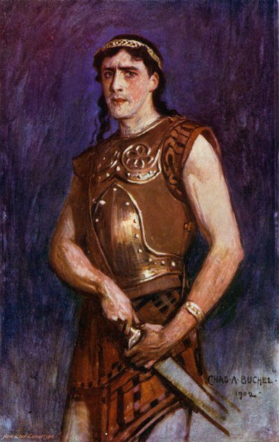 Telemachus, hr. Gerald Lawrence (farve litho) af Charles A. Buchel