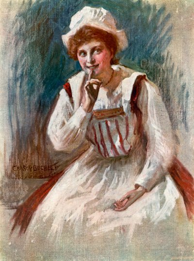 Tolvte nat: Maria, Miss Zeffie Tilbury (farve litho) af Charles A. Buchel