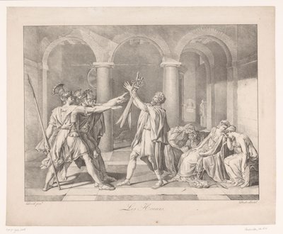 Eed af Horatii Les Horaces (titel på objekt) af Charles Achille D