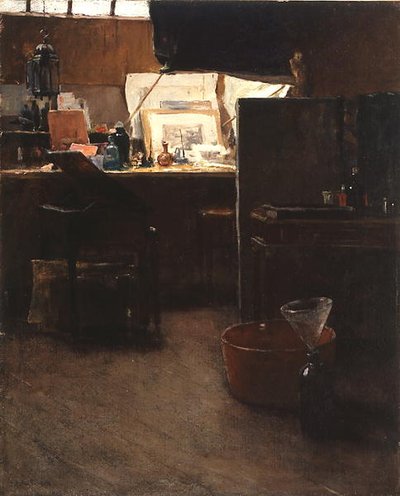 Et hjørne i et ætserstudie af Charles Adams Platt