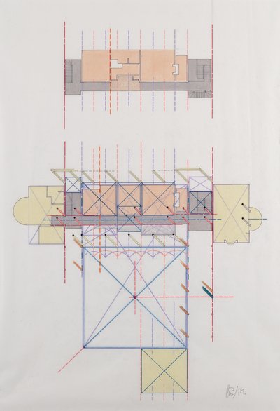 Proportionalt system for et hus af Charles Adams Platt