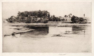 Charles River, 1890. af Charles Adams Platt