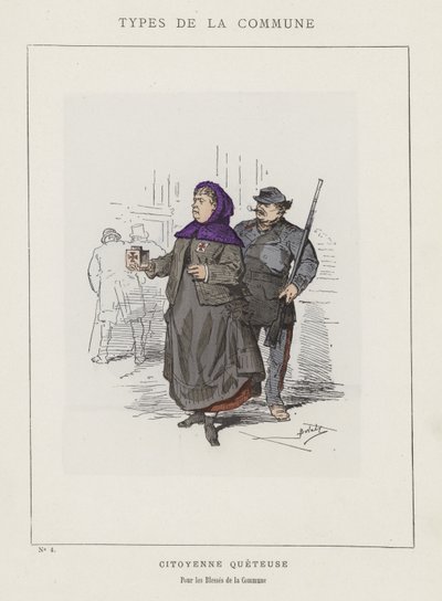 Borgertigger, For Kommunens Sårede af Charles Albert d Arnoux Bertall