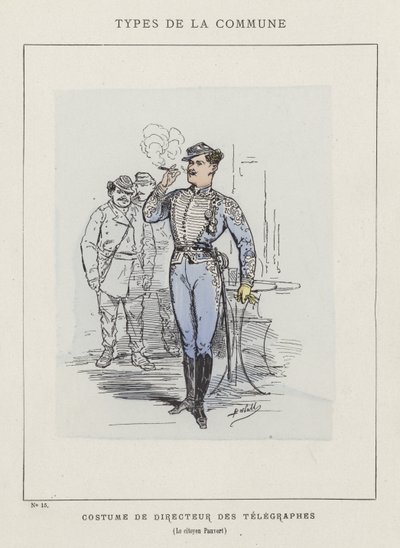 Kostume for Telegraphs Director, Citizen Pauvert af Charles Albert d Arnoux Bertall