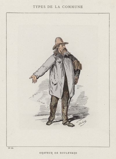 Boulevard højttaler af Charles Albert d Arnoux Bertall