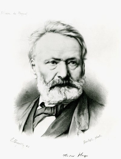 Portræt af Victor Hugo (1802-85) fra 