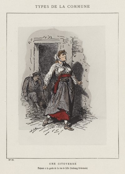 En borger, vogter af rue de Lille, Faubourg St-Germain af Charles Albert d Arnoux Bertall