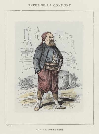Zouave Communeux af Charles Albert d Arnoux Bertall