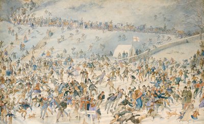 Kunstskøjteløb, 1876 af Charles Altamont Doyle