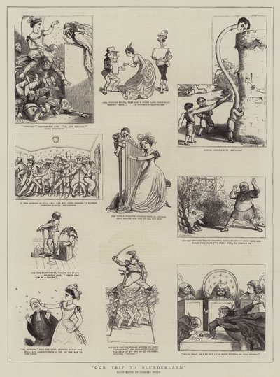 Vores tur til Blunderland af Charles Altamont Doyle
