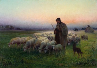 The Return to the Field, ca. 1913 af Charles Amable Lefebvre
