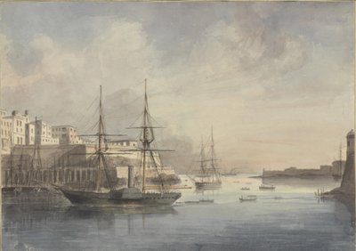Udsigt på Malta, ca. 1849 af Charles Andrew Dyce