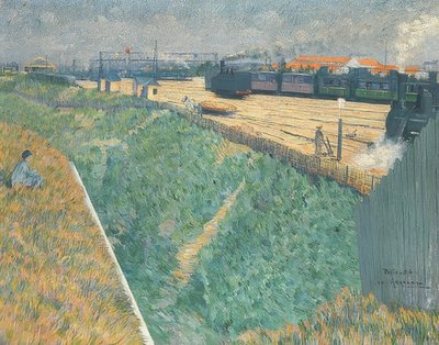 Western Railway forlader Paris. 1886 af Charles Angrand