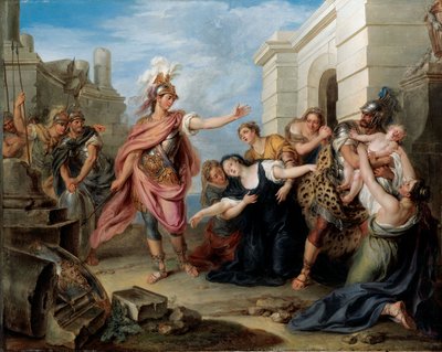 Andromache og Pyrrhus af Charles Antoine Coypel