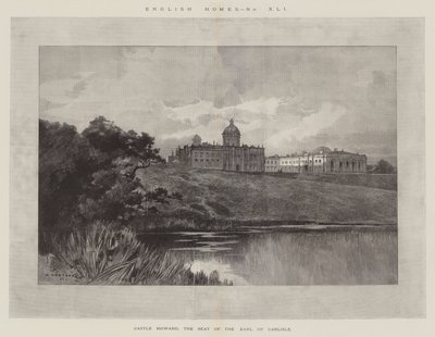 Castle Howard, sædet for jarlen af Carlisle af Charles Auguste Loye