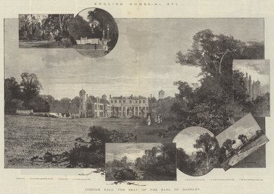 Cobham Hall, sæde for jarlen af Darnley af Charles Auguste Loye