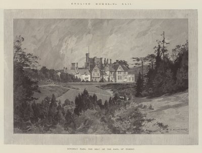 Cowdray Park, sæde for jarlen af Egmont af Charles Auguste Loye
