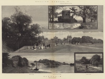 English Homes, Blenheim af Charles Auguste Loye