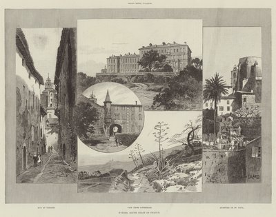 Hyeres, Frankrigs sydkyst af Charles Auguste Loye