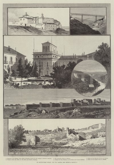 I det sydvestlige Spanien, på Zafra- og Huelva-jernbanen af Charles Auguste Loye