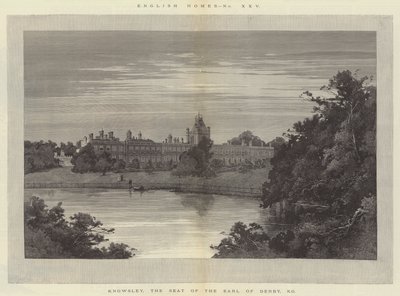 Knowsley, sæde for jarlen af Derby, KG af Charles Auguste Loye