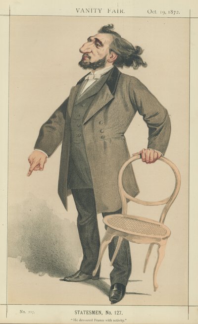 Leon Gambetta af Charles Auguste Loye