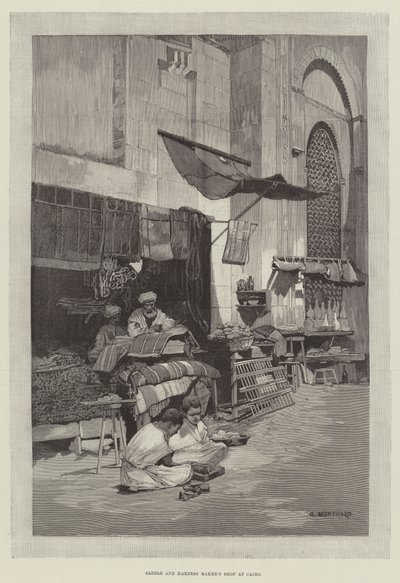 Sadel- og selefabrikant i Kairo af Charles Auguste Loye