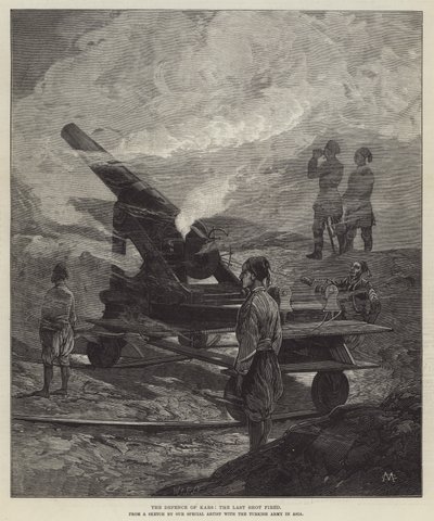 Forsvaret af Kars, det sidste skud affyret af Charles Auguste Loye