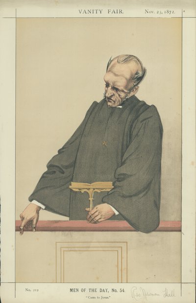 Rev Newman Hall af Charles Auguste Loye
