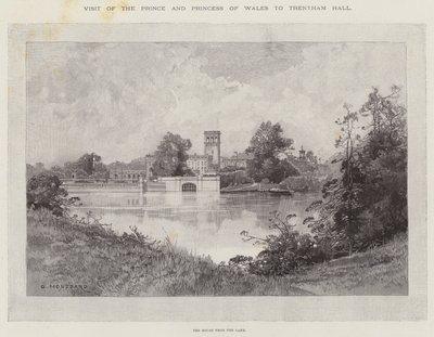 Besøg af prinsen og prinsessen af Wales i Trentham Hall af Charles Auguste Loye