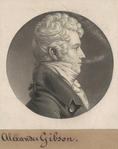 Alexander Gibson af Charles B. J. Févret de Saint Mémin