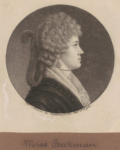Ann Beekman af Charles B. J. Févret de Saint Mémin
