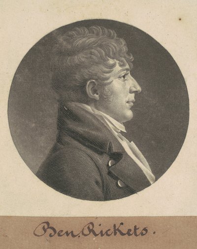 Benjamin Ricketts af Charles B. J. Févret de Saint Mémin