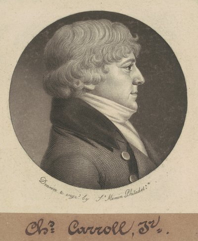 Charles Carroll, Jr. af Charles B. J. Févret de Saint Mémin