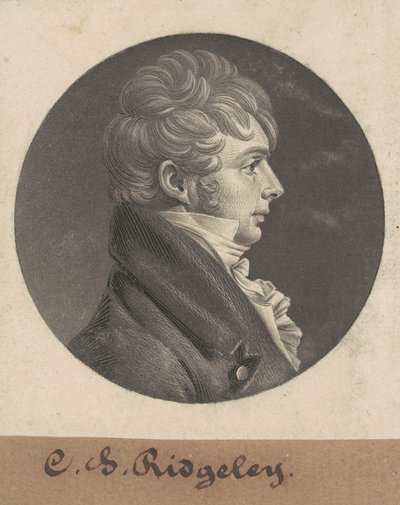 Charles Sterett Ridgely af Charles B. J. Févret de Saint Mémin