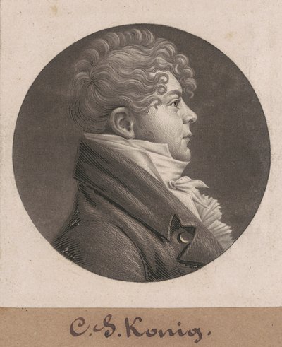 Christian Simon Konig af Charles B. J. Févret de Saint Mémin