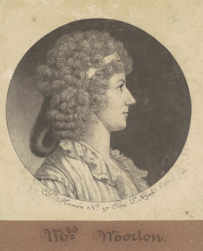 Cornelia Schuyler Morton af Charles B. J. Févret de Saint Mémin