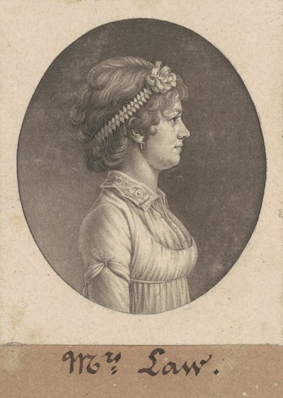 Elizabeth Parke Custis lov af Charles B. J. Févret de Saint Mémin