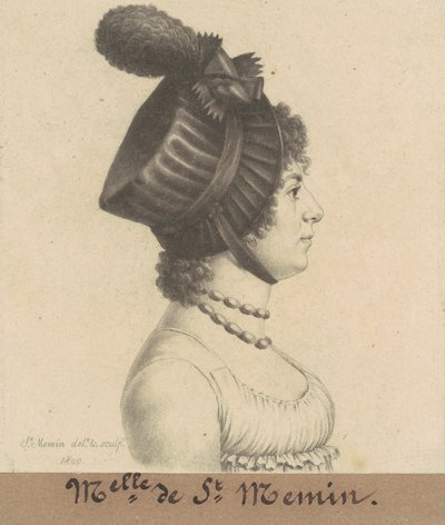 Étiennette-Charlotte-Adelaide Févret af Saint-Mémin af Charles B. J. Févret de Saint Mémin