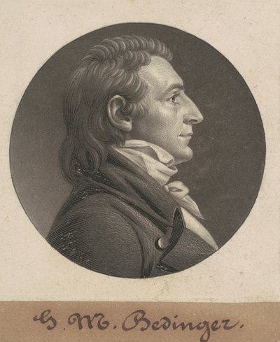 George Michael Bedinger af Charles B. J. Févret de Saint Mémin