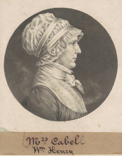 Hannah Carrington Cabell af Charles B. J. Févret de Saint Mémin