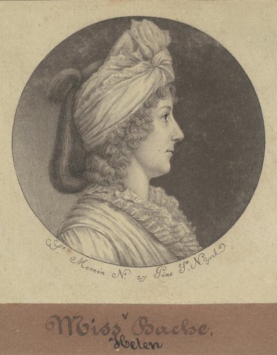 Helena Bache af Charles B. J. Févret de Saint Mémin